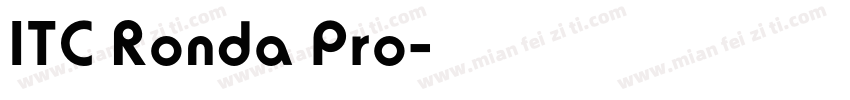 ITC Ronda Pro字体转换